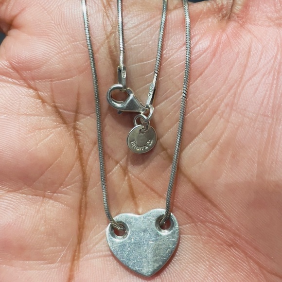 TIFFANY & CO.SterlingSilver 925 Heart Necklace made in Italy - Picture 11 of 13